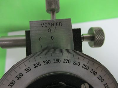 OPTICAL KARL LAMBRECHT VERNIER  POLARIZER ROTABLE AS IS OPTICS BIN#65-07