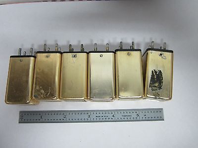 LOT 6 EA MOTOROLA QUARTZ CRYSTAL FREQUENCY CONTROL RADIO AS IS BIN#K6-06