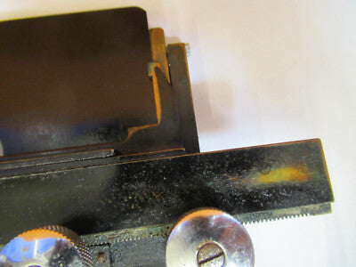 BAUSCH LOMB ANTIQUE STAGE TABLE XY MICROSCOPE PART AS PICTURED &8Y-A-133
