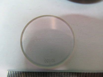 CARL ZEISS RETICLE MICROMETER LENS MICROSCOPE PART AS PICTURED r2-a-34