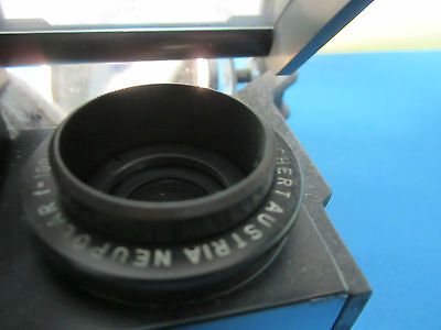 MICROSCOPE PART REICHERT AUSTRIA NEUPOLAR OBJECTIVE + MIRROR OPTICS  BIN#23