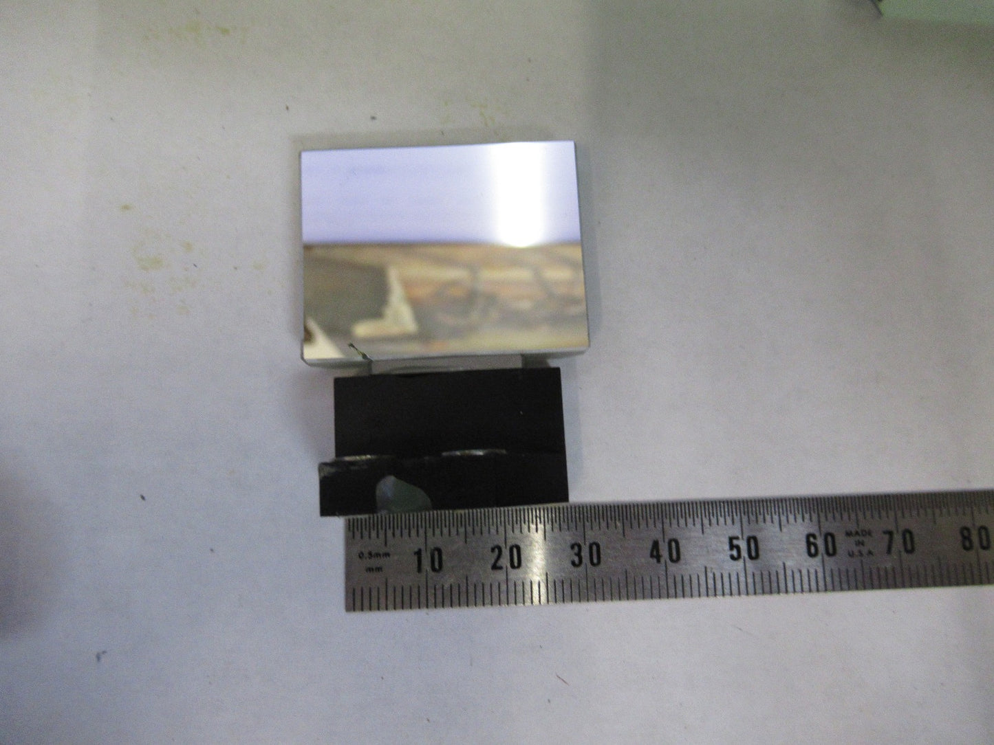 ZEISS GERMANY FLAT MIRROR OPTICS MICROSCOPE PART AS PICTURED U8-B-26