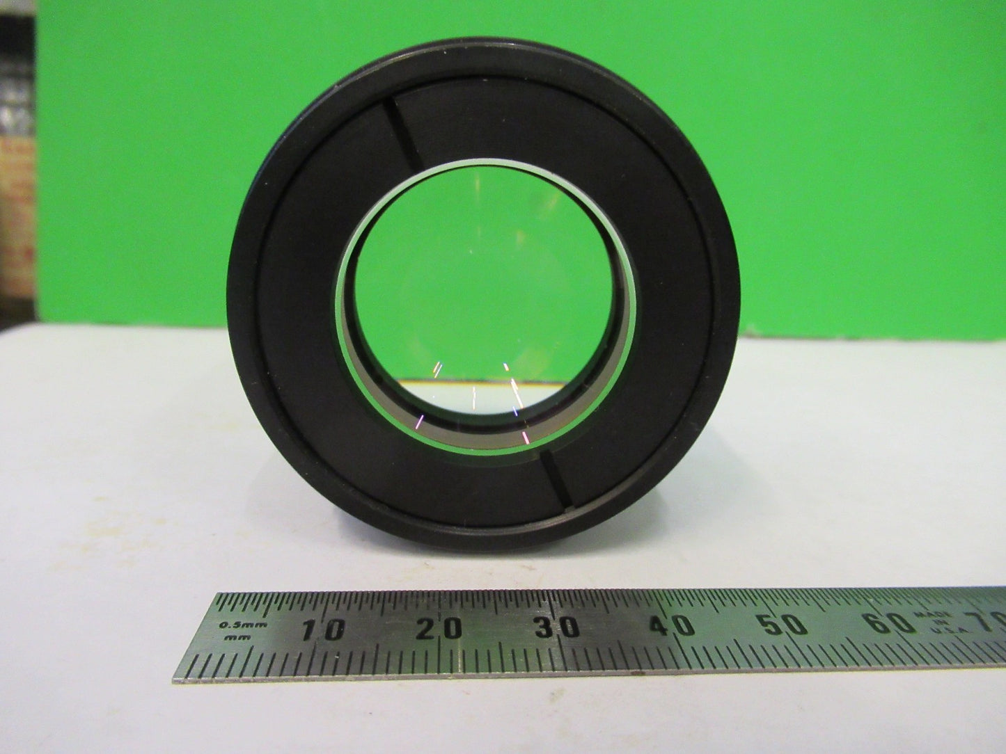 AUS JENA GERMANY MOUNTED LENS POLARIZER MICROSCOPE PART AS PICTURED V8-B-19