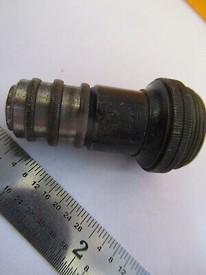 ANTIQUE BRASS REICHERT 60X OBJECTIVE MICROSCOPE PART AS PICTURED &7B-B-18