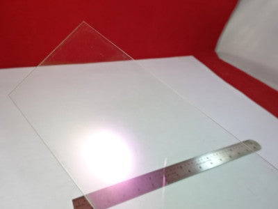 Optical Coated Glass Plate [some blemishes] Optics AS IS