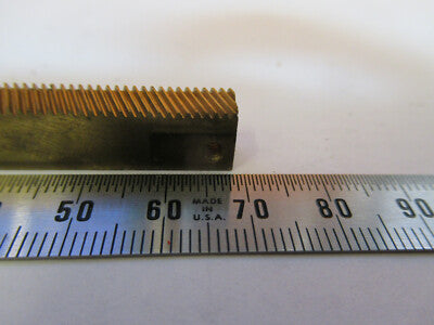Vickers Instruments England Brass Gear Stage Microscope Part
