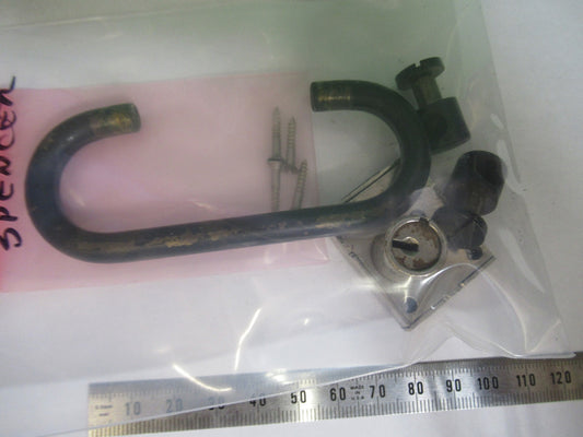 ANTIQUE SPENCER AO  LOCK + HANDLE MICROSCOPE PART AS PICTURED T4-A-41