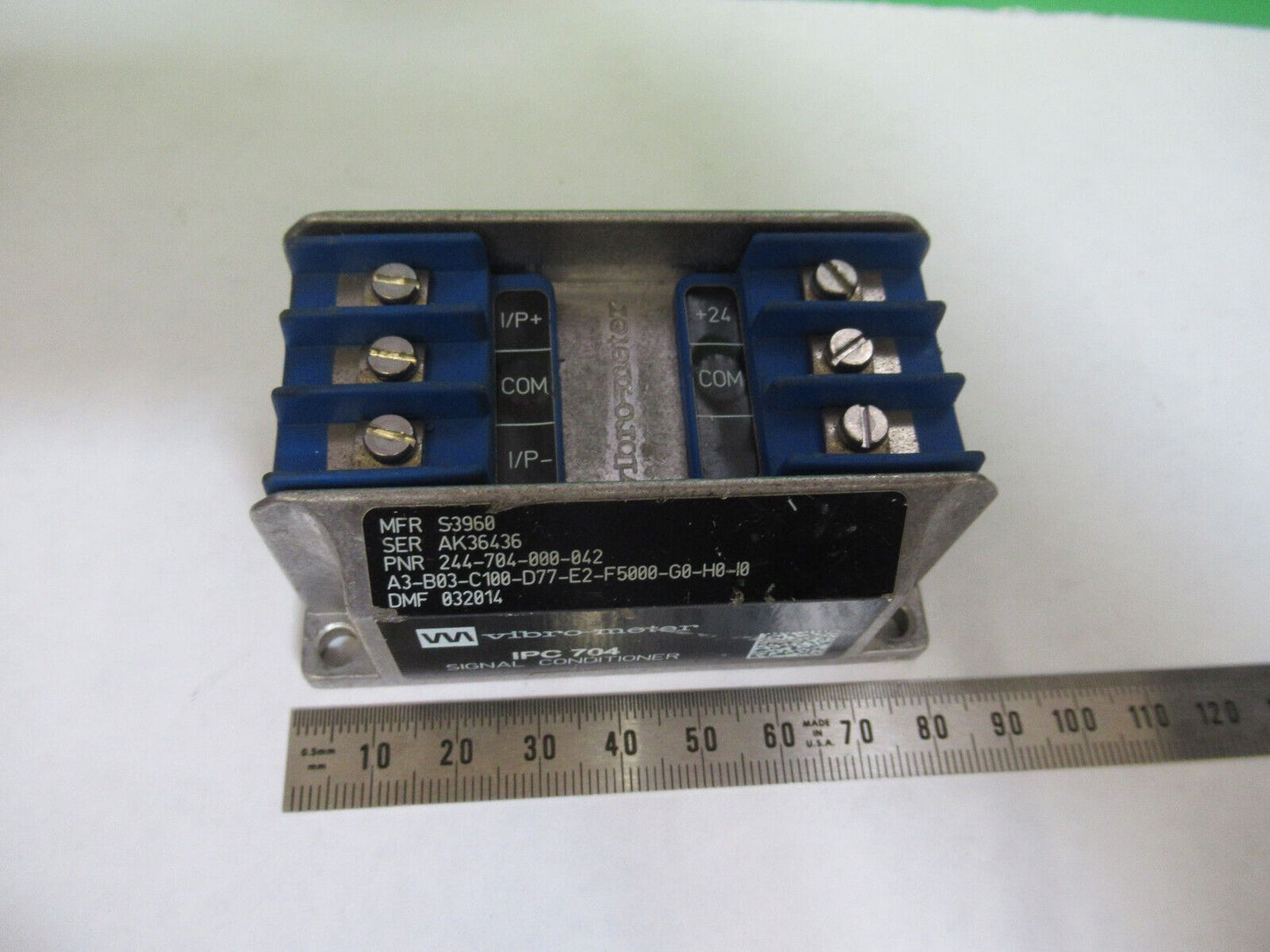 MEGGITT VIBRO-METER IPC704 244-704-000-042 AMP MODULE for ACCEL H7-B-71