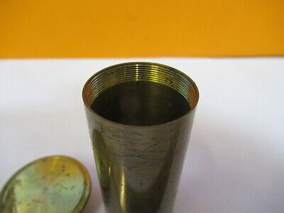 EMPTY BRASS CANISTER OBJECTIVE UK WATSON MICROSCOPE PART AS PICTURED #P4-B-65