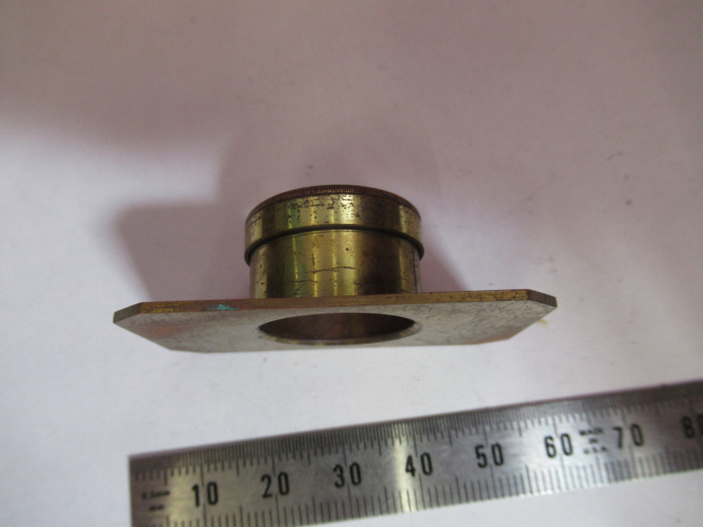 Antique Brass Compressorium Stage London Microscope Part