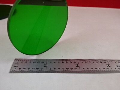 GREEN GLASS FILTER MICROSCOPE ILLUMINATOR OPTICS AS PICTURED &P1-B-01