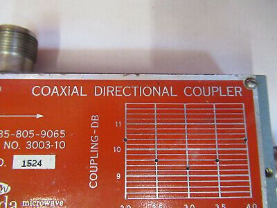 NARDA DIRECTIONAL COUPLER EMI TESTING RF MICROWAVE FREQUENCY GHz AS IS #8Z-A-04