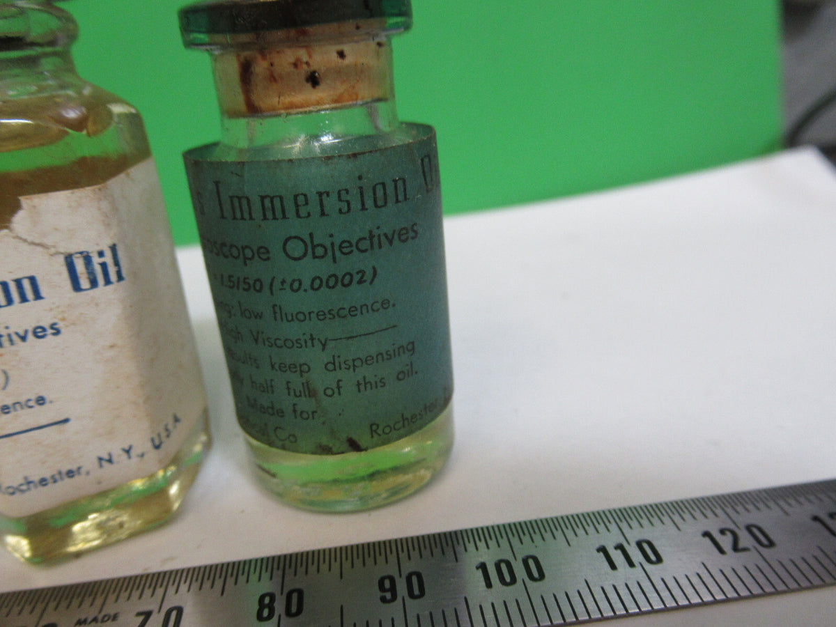 Lot Immersion Oil Bottle Bausch & Lomb Antique Microscope Part