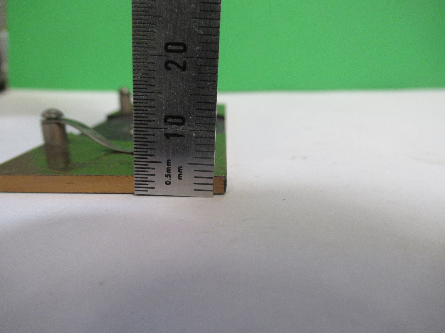 Antique Brass Bausch & Lomb Rare Stage Plate Microscope Part