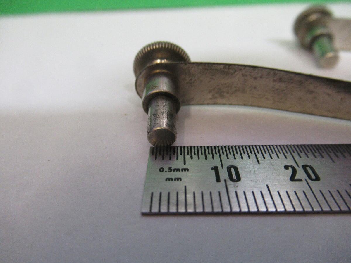 SPENCER AO  PAIR CLIPS STAGE MICROSCOPE PART AS PICTURED #R7-B-11x