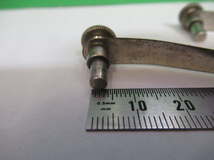 SPENCER AO  PAIR CLIPS STAGE MICROSCOPE PART AS PICTURED #R7-B-11x
