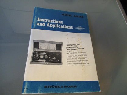 Vintage Technical Manual Book Brüel & Kjær 1971 Model 4319 4323
