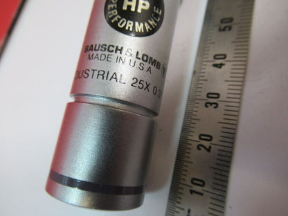 INDUSTRIAL LWD BAUSCH LOMB OBJECTIVE 25X MICROSCOPE PART AS PICTURED F8-C-09