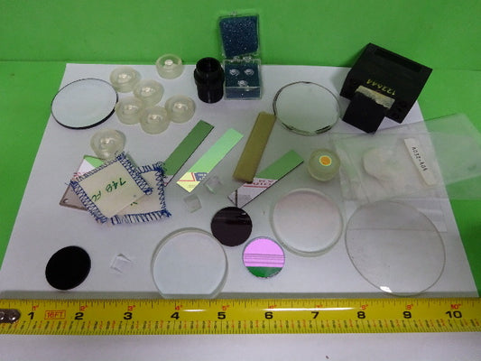 Lot Optical Lenses Prism Mirror Mil Spec Laser Optics