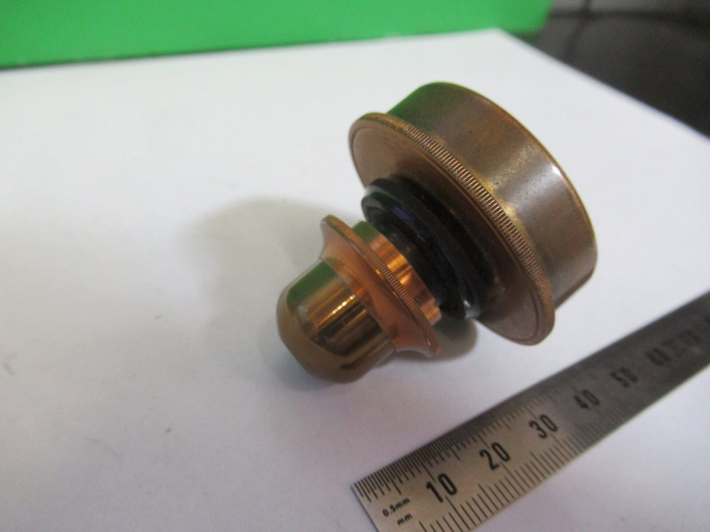 Antique Brass Condenser Piece UK England Microscope Part