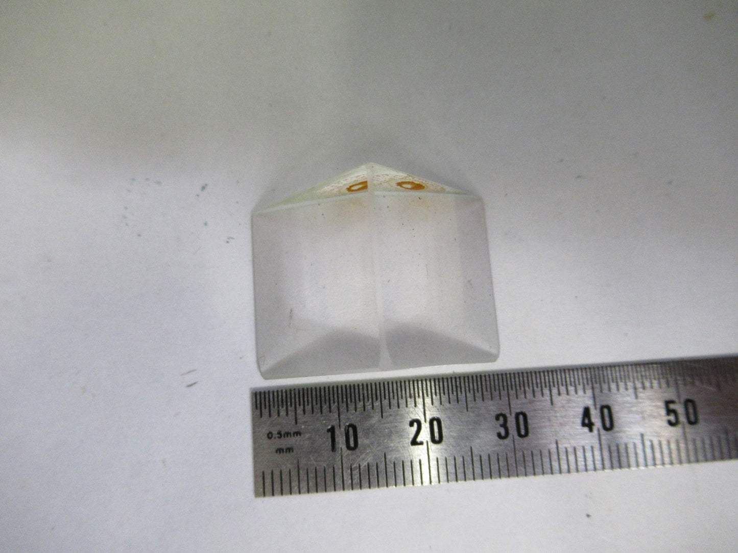 ANTIQUE BAUSCH LOMB GLASS PRISM OPTICS MICROSCOPE PART AS PICTURED  V3-A-57