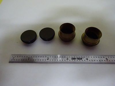 Microscope Part Lot Objective Caps Bausch Spencer Lens Co. American Optical Co. American Optics