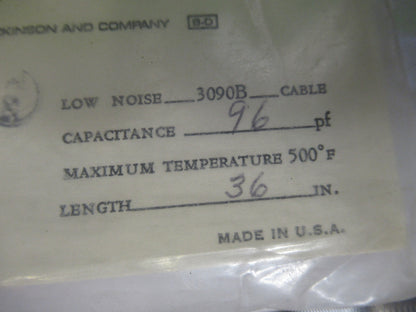 PCB Endevco Low Noise Cable 3090B for accelerometer