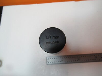 EMPTY BAUSCH LOMB OBJECTIVE CAN 1.9mm MICROSCOPE PART AS PICTURED &16-A-98