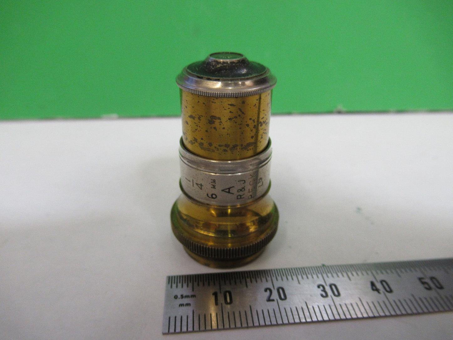 ANTIQUE BRASS BECK UK OBJECTIVE LENS MICROSCOPE PART AS PICTURED X3-B-18