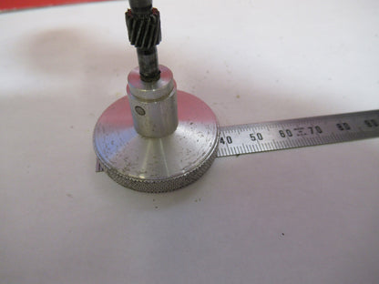 ANTIQUE BAUSCH LOMB SET OF KNOBS GEAR STAGE MICROSCOPE PART AS PICTURED V7-A-46