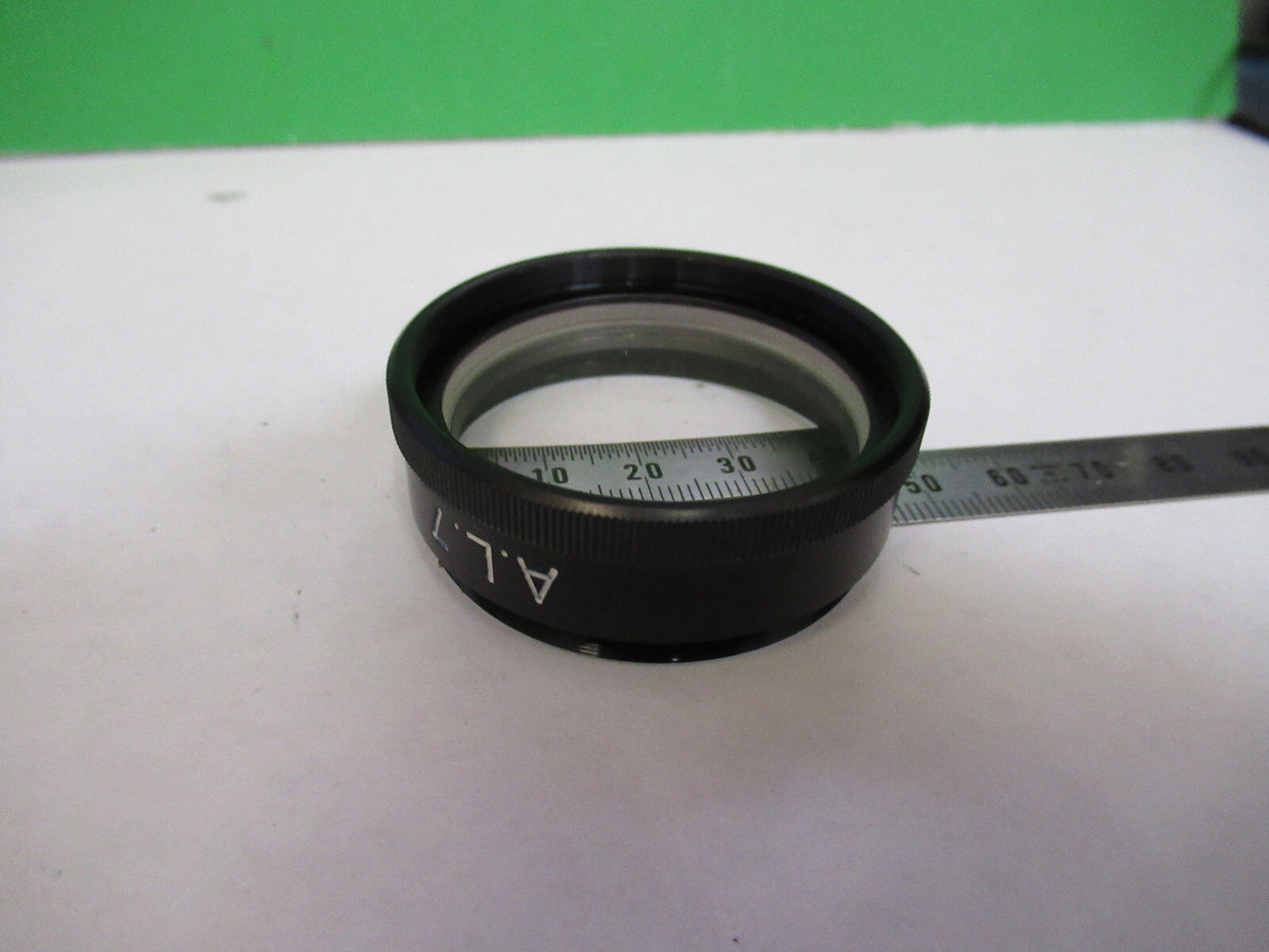NIKON JAPAN OPTICS STEREO OBJECTIVE A.L.7 MICROSCOPE PART AS PICTURED S1-B-106