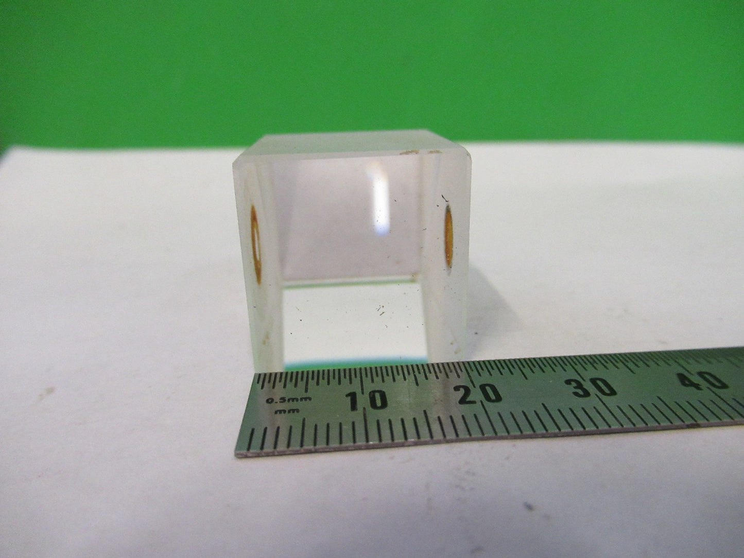 BAUSCH LOMB GLASS PRISM OPTICS MICROSCOPE PART AS PICTURED T2-A-63