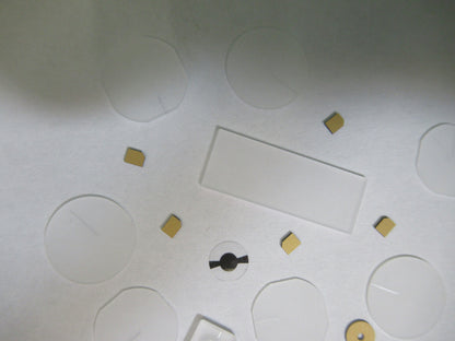 Lot Blanks Piezoelectric Quartz Crystal X-y-cut Gold Coated Piezo Sensor