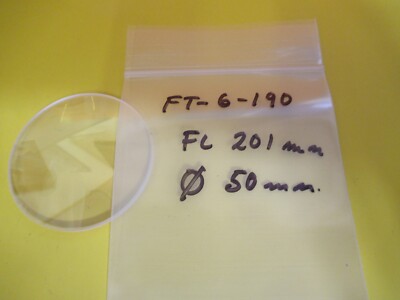 Optical Lens Fl 201mm Diameter 50mm Cx Lens Optics