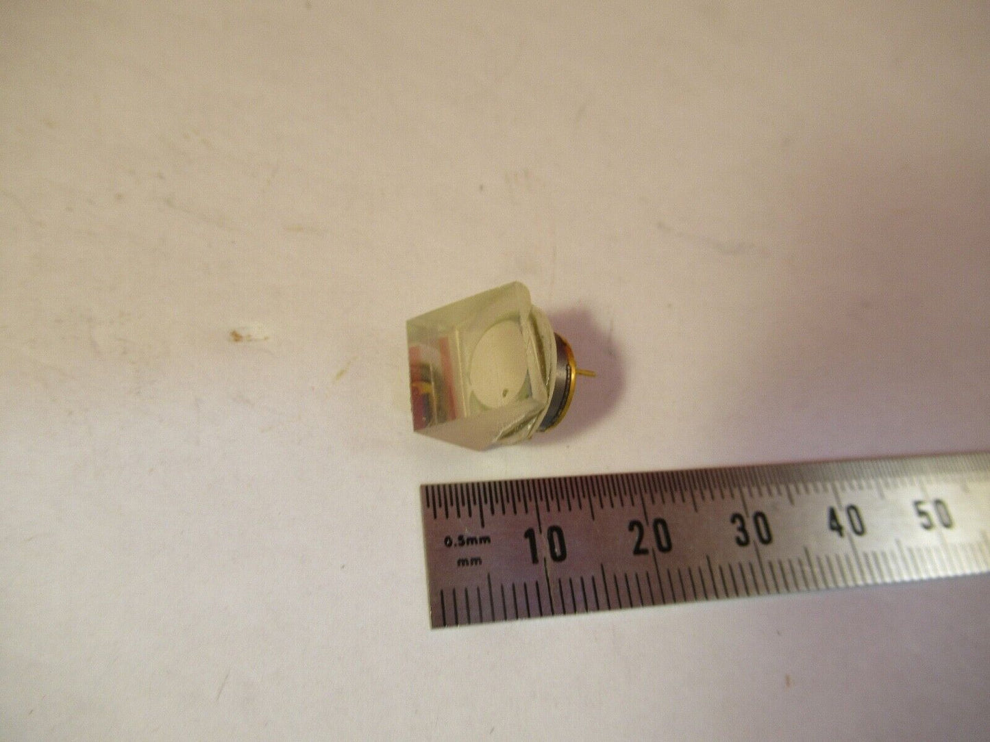 OPTISCHE FOTODIODE + ZERODUR PRISMA LASEROPTIK RLG LITTON WIE ABGEBILDET &amp;10-A-15