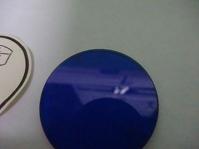MICROSCOPE PART ZEISS GERMANY BLUE FILTER OPTICS AS IS BIN#X9-A-66