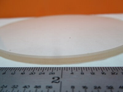 OPTICAL GLASS ROUND PLATE 4" DIAMETER LASER OPTICS AS PICTURED &FT-5-108