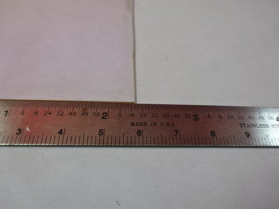 Optical Coated Glass Plate [some blemishes] Optics AS IS