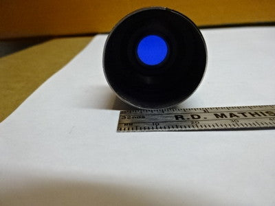 MICROSCOPE PART MOUNTED LENS BLUE FILTER BAUSCH LOMB OPTICS AS IS #81-69