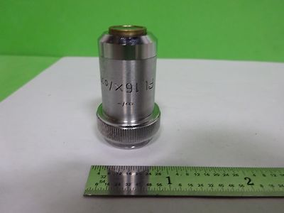 Microscope Part Ernst Leitz Germany Vintage Objective Pl 16X Optics