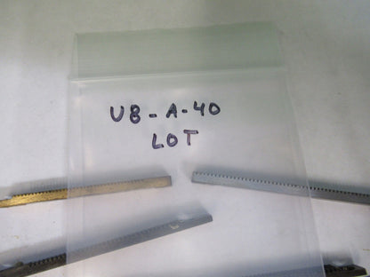 LOT 4 PIECES RACK GEAR BAUSCH LOMB AO SPENCER MICROSCOPE PART AS PICTURE U8-A-40
