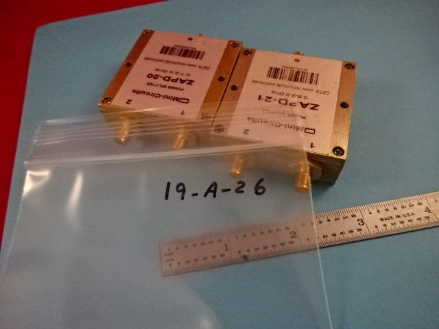 MINI CIRCUITS SPLITTER LOT ZAPD-21 -20 GHz MICROWAVE RF FREQUENCY AS IS #19-A-26