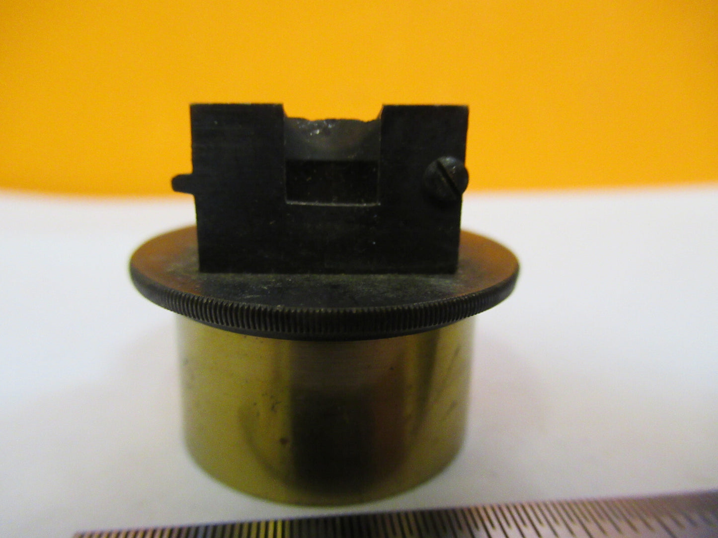 ANTIQUE BRASS ENGLAND RJ BECK chipped prism MICROSCOPE PART AS PICTURED Y2-A-71