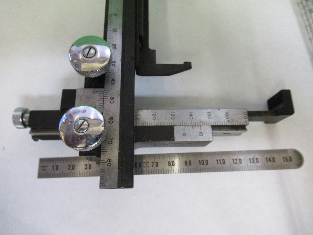 Antique American Optical Co. Spencer Lens Co. Xy Clips Assembly Stage Microscope Part
