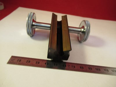 LEITZ WETZLAR GERMANY POL STAGE MICROMETER MICROSCOPE PART AS PICTURED &FT-4-64