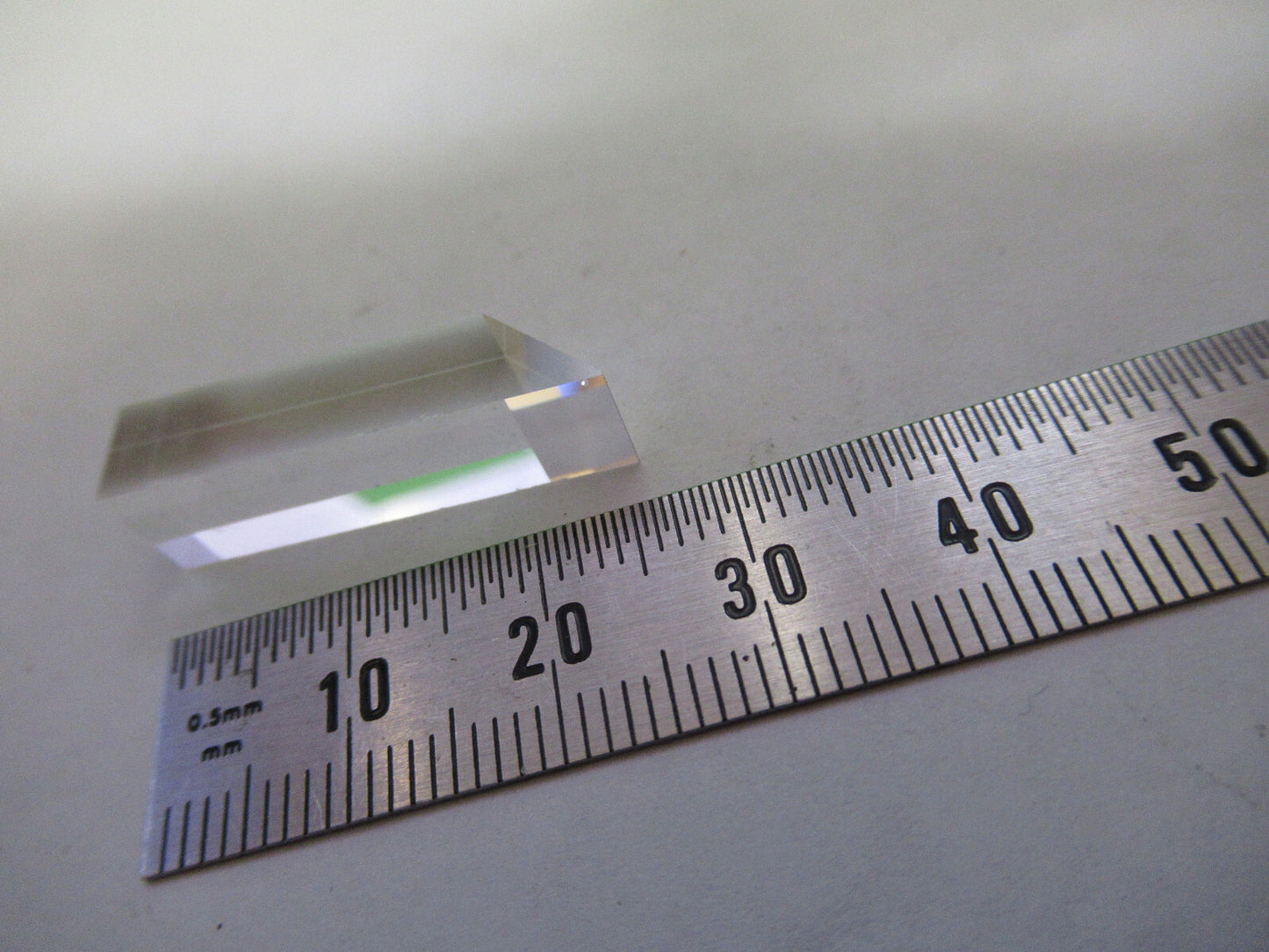 OPTICAL BK7 GLASS PRISM + MIRROR SURFACE LASER OPTICS AS PICTURED X7-A-14