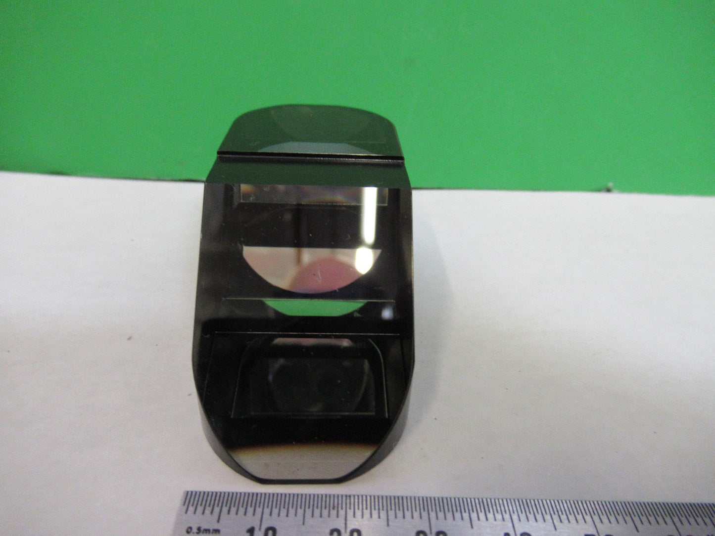 AUS JENA GERMANY HEAD GLASS PRISM OPTICS MICROSCOPE PART AS PICTURED T2-A-28