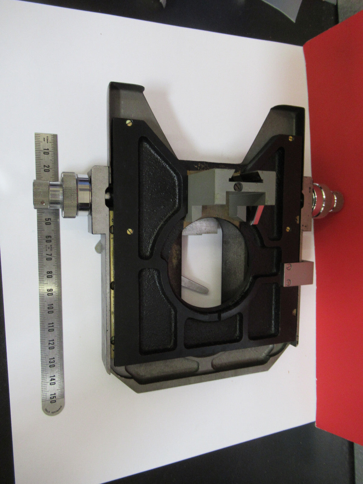 OLYMPUS JAPAN XY TABLE STAGE RARE MICROSCOPE PART AS PICTURED S3-B-56
