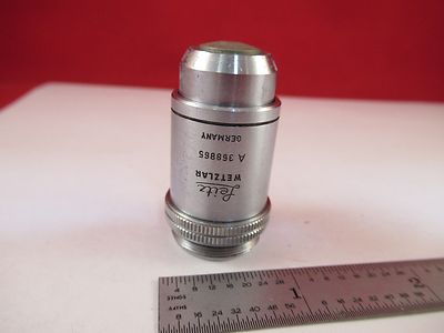 LEITZ WETZLAR OBJECTIVE GERMANY 54X OEL MICROSCOPE PART OPTICS AS IS #B3-E-18