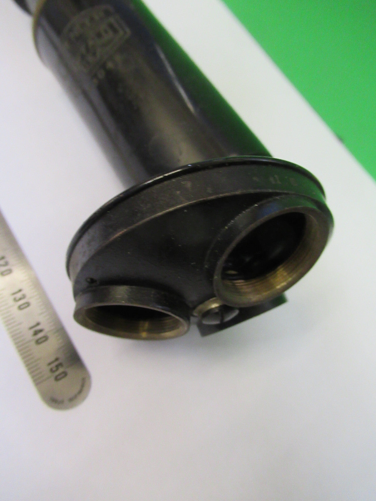 Antique Spencer Lens Co. Brass Tubus + Nosepiece Microscope Part